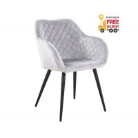 Стул Арно мягкий серая ткань