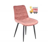 Стул Гламур бархат велюр розовый