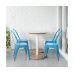 Стілець Толікс металевий блакитний в інтернет магазині меблів "Меблі Даром"