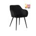 Стілець Арно м'який чорна тканина в інтернет магазині меблів "Меблі Даром"