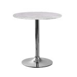 Стол Вега80R круглый диаметр 80 см белый верзалит