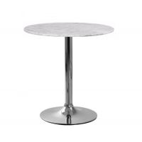 Стіл Вега80R круглий діаметр 80 см білий верзаліт