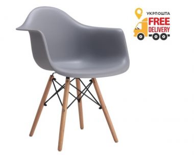 Крісло Тауер Вуд барне сіре