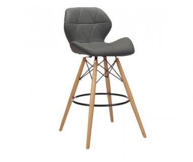 Стілець Стар Н барний високий сірий