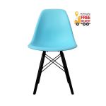 Стул Тауэр Вуд пластиковый голубой цвет