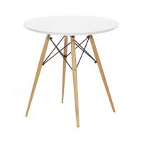 Стіл Тауер Вуд круглий д. 80 см білий