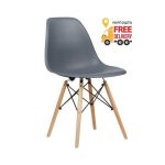 Стул Тауэр Вуд пластиковый темно-серый