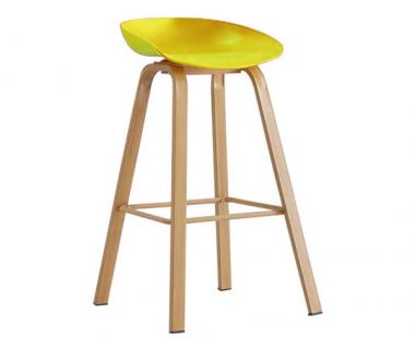 Стілець Адель барний високий жовтий