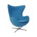 Крісло Егг тканина блакитна в інтернет магазині меблів "Меблі Даром"