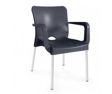 Стул Флора пластиковый черный