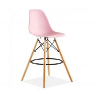 Стул Тауэр Вуд барный высокий розовый