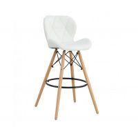 Стул Стар H барный высокий белый
