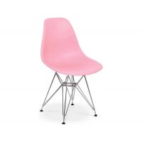 Стілець Тауер ніжки метал пластик рожевий