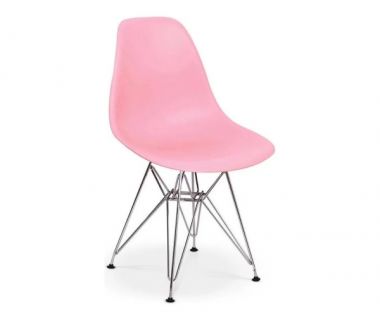 Стілець Тауер ніжки метал пластик рожевий
