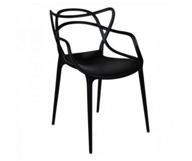 Стул Мастерс барный пластиковый черный