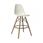 Стул Тауэр Вуд барный высокий белый