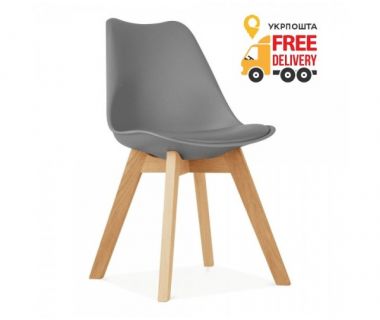 Стул Тор мягкий обеденный серый