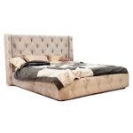 Кровать GreenSofa Люкс Флоренция стильное изголовье, цвета на выбор