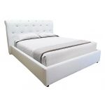 Кровать GreenSofa Люкс Валенсия ромбы стильное изголовье, цвета на выбор