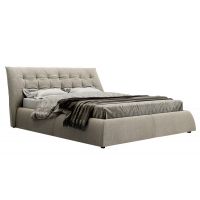 Кровать GreenSofa Люкс Равенна стильное изголовье, цвета на выбор