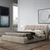 Кровать GreenSofa Люкс Равенна стильное изголовье, цвета на выбор