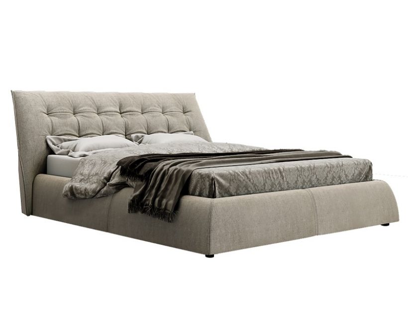Кровать GreenSofa Люкс Равенна стильное изголовье, цвета на выбор