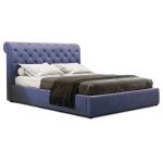 Кровать GreenSofa Люкс Валенсия стильное изголовье, цвета на выбор