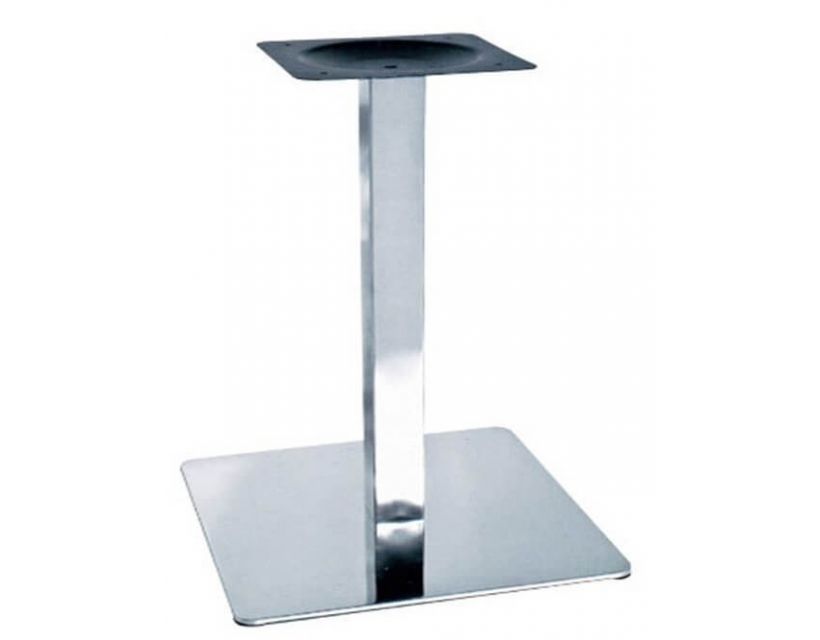 Опора для стола Нил, высота 72 см, основание 50*50 см, нержавеющая сталь в интернет-магазине "Мебли Даром"