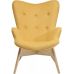Крісло Флорино, м'яке, дерево бук, колір жовтий в інтернет магазині "Меблі Даром"