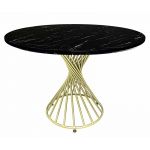 Стол обеденный Spiral (Спираль) мрамор черный матовый