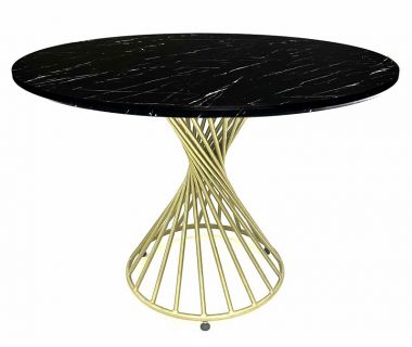 Стол обеденный Spiral (Спираль) мрамор черный матовый