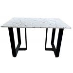 Стол обеденный Tenerife (Тенерифе) мрамор белый матовый