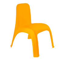 Стілець дитячий пластиковий світло-помаранчевий