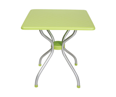 Стол квадратный Irak Plastik Alfa 70x70 салатовый