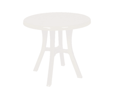 Стіл круглий Irak Plastik Royal 80 см білий