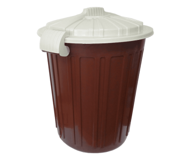 Бак для сміття Irak Plastik Luxury № 5 Herkul 73 л коричневий