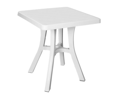 Стол квадратный Irak Plastik Royal 70x70 см белый
