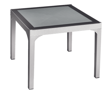 Стол квадратный Irak Plastik Comfort 90x90 под ротанг серый Стол квадратный Irak Plastik Comfort 90x90 под ротанг серый