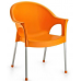 Кресло Irak Plastik Bergama оранжевый в интернет-магазине "Мебли Даром"