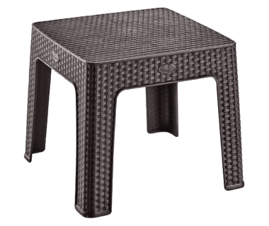 Столик для кофе под ротанг Irak Plastik 45x45 темно-коричневый