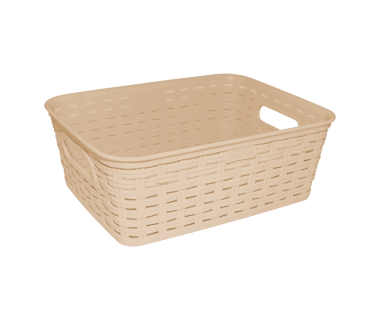 Кошик під ротанг c ручками 2,5 л жовта