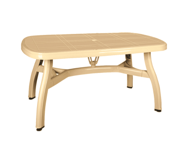 Стол овальный Irak Plastik King 90x150 тик
