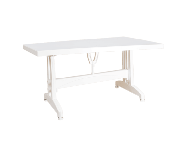 Стіл прямокутний Irak Plastik 80x140 білий