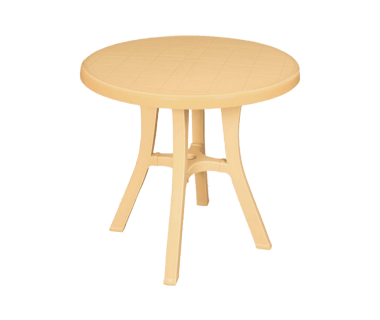 Стіл круглий Irak Plastik Royal 80 см тик