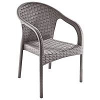 Кресло Irak Plastik Ege под ротанг серый