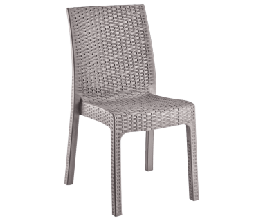 Стул Irak Plastik Delux под ротанг серый
