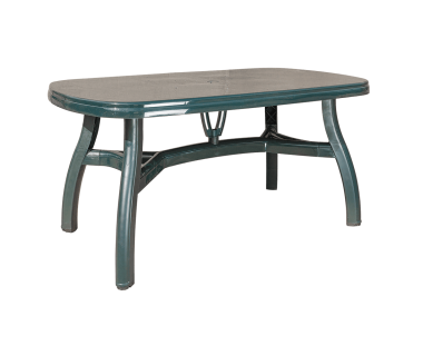 Стол овальный Irak Plastik King 90x150 зеленый