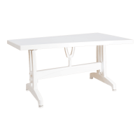 Стол прямоугольный Irak Plastik 80x140 белый