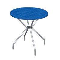 Стіл круглий Irak Plastik Beta 80 блакитний