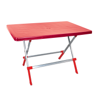 Стіл складаний Irak Plastik Delta 70x100 червоний